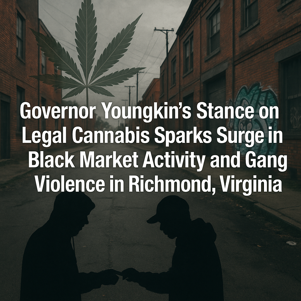 Governor Youngkin’s Stance on Legal Cannabis Sparks Surge in Black Market Activity and Gang Violence in Richmond, Virginia